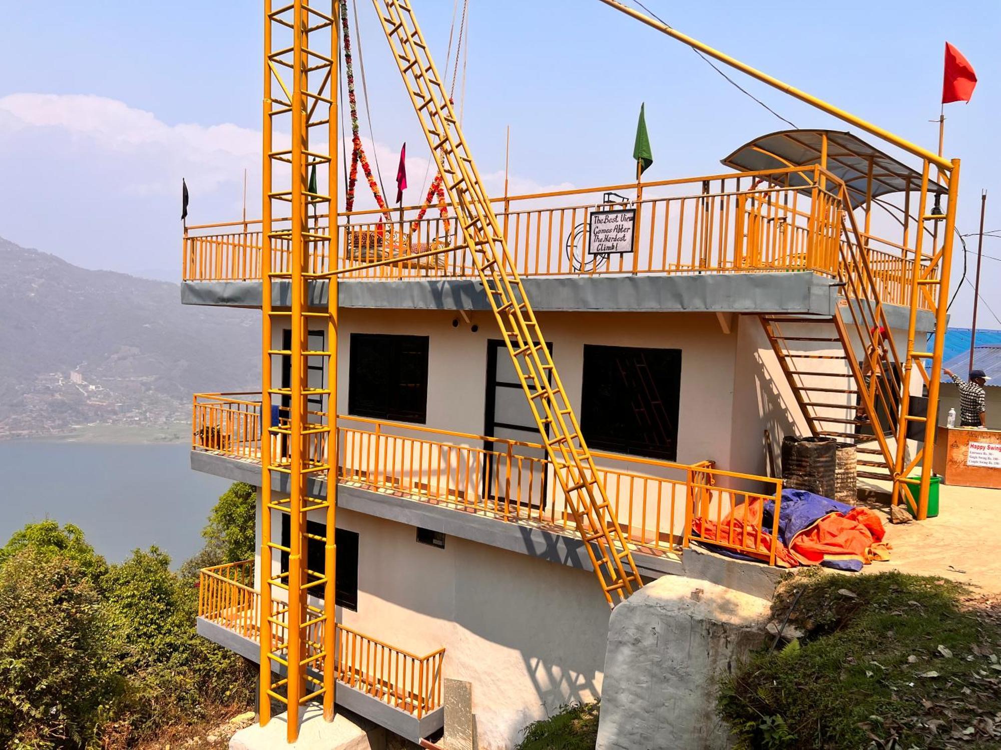 Hotel Mountain View Cafe à Pokhara Extérieur photo